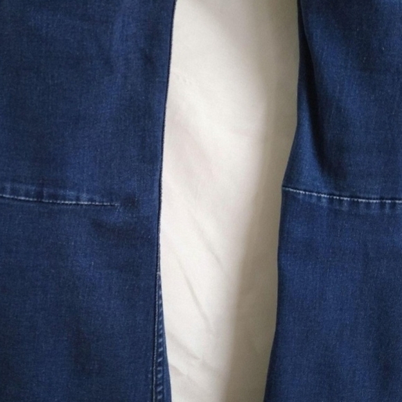 Free People Bell Bottom Jeans Womens Dark Wash Stretch Denim Boho Hippie - Picture 3 of 4